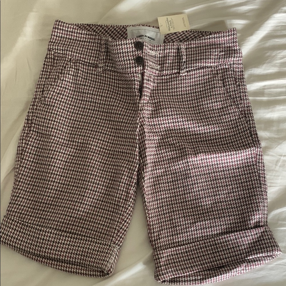 Abercrombie & Fitch Houndstooth Bermuda Shorts
